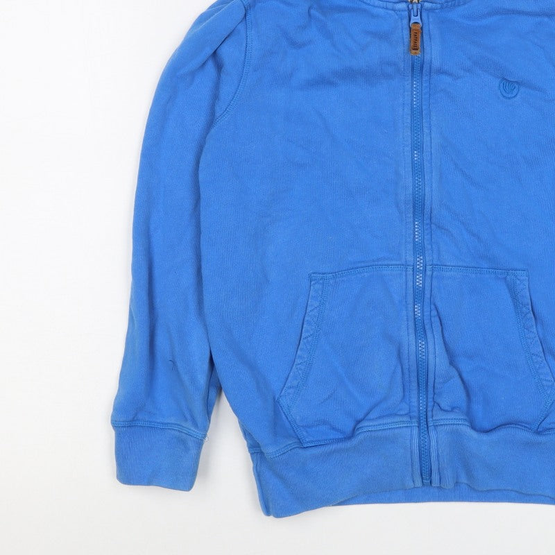 Additional view of Fat Face boys’ blue 10-11 years full zip shark hoodie cotton