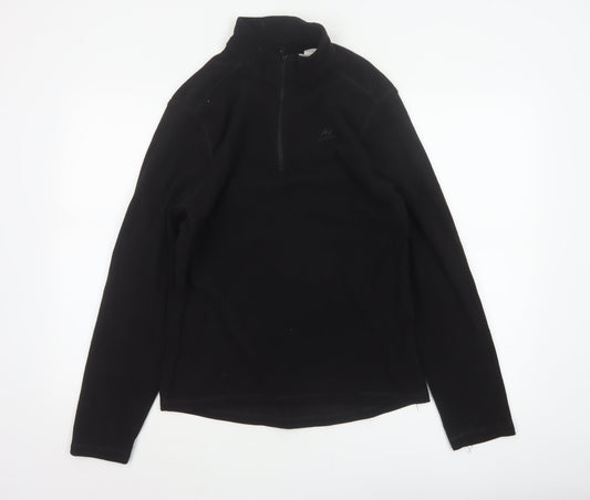 Quechua Women’s Black UK 10 Half Zip Fleece Pullover Sweatshirt