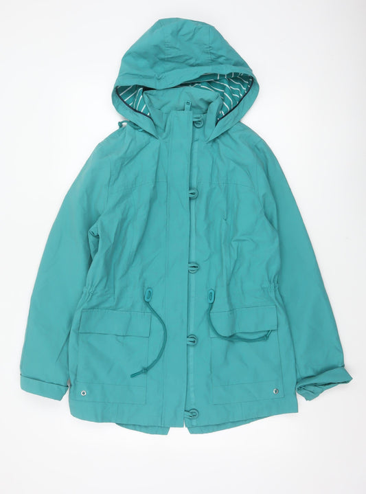Marks and Spencer Women Green UK 10 Hooded Parka Jacket