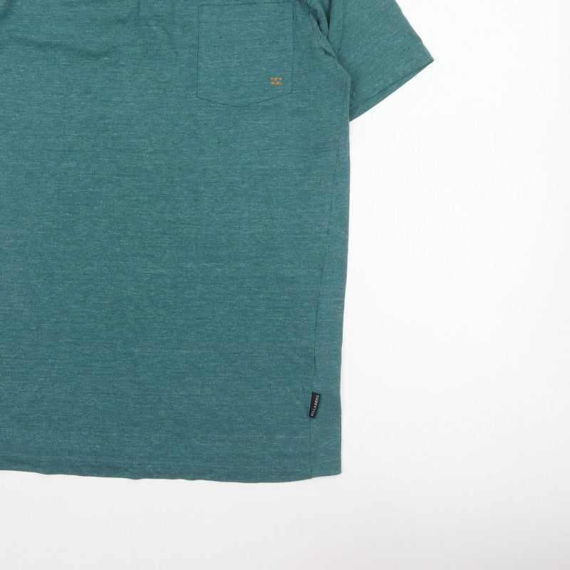 Additional view of Billabong Men's Green Marl Logo Pocket Polo Shirt, size L
