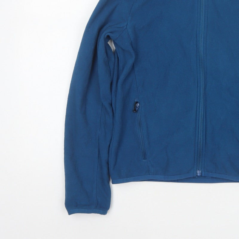Quechua Boys Blue 10-11 Years Basic Fleece Jacket Full Zip