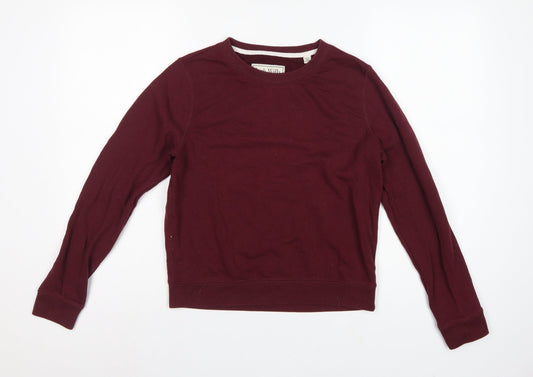 Jack Wills Women’s Burgundy UK 10 Pullover Logo Sweatshirt