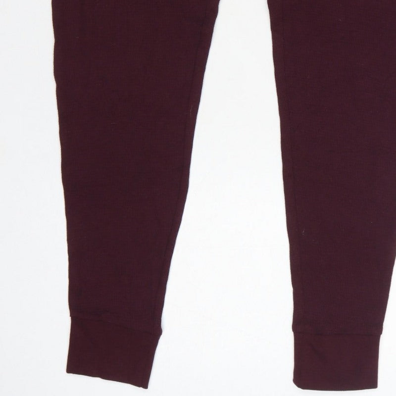 Additional view of Marks and Spencer Men Purple M Drawstring Jersey Lounge Pants