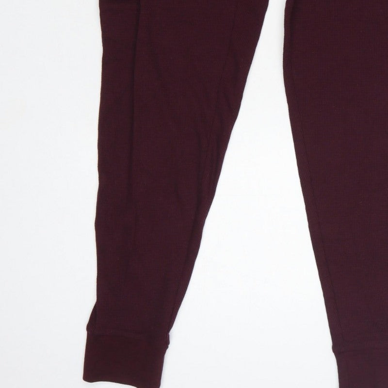 M&S Men’s Purple L Loungewear Jogger Lounge Pants Drawstring