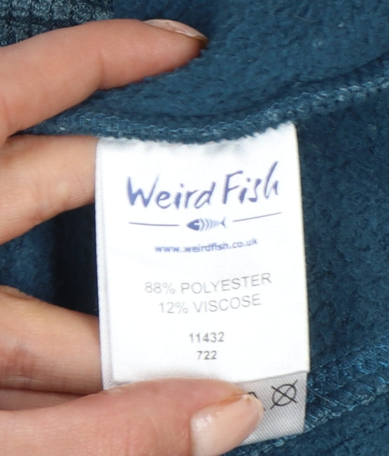 Weird Fish Men’s Blue M Fleece Full Zip Basic Jacket