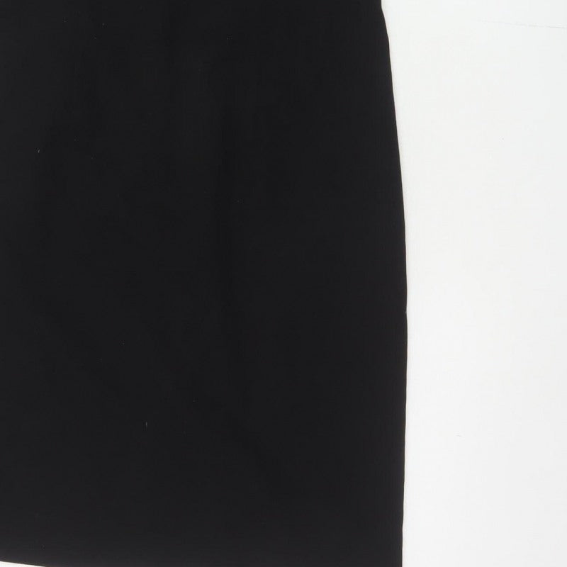 Next Women Black UK 12 Sleeveless Pencil Sheath Workwear Dress