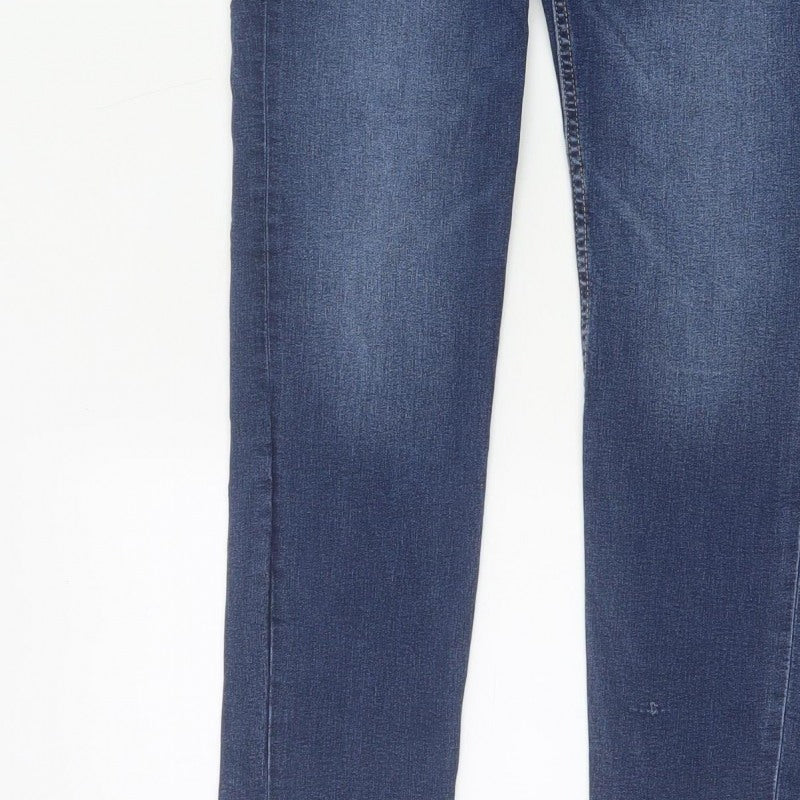 Marks & Spencer Women Blue UK 12 Short Lily Slim Stretch Skinny Jeans
