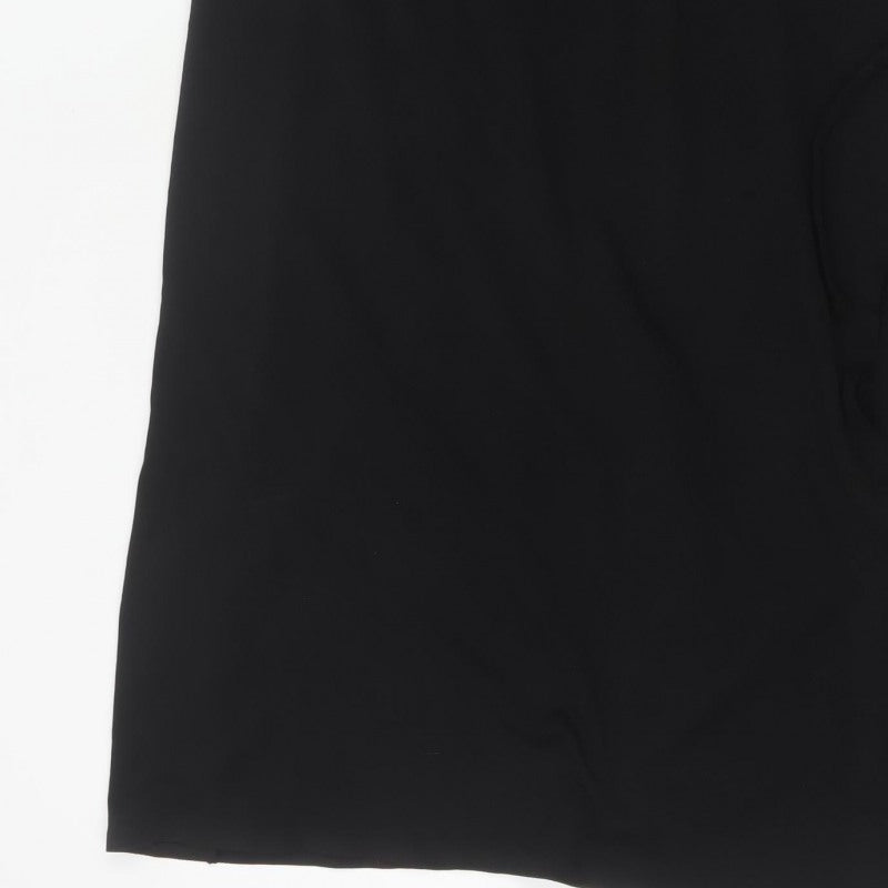 COS Women Black UK 16 Sleeveless Midi Wrap Dress Tie Belt