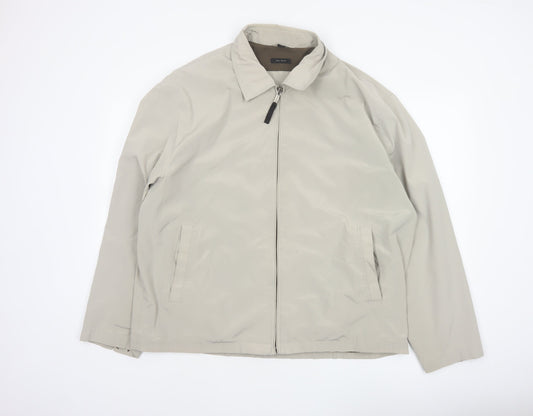 Claiborne Men’s Beige XL Full Zip Lined Basic Jacket