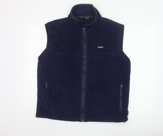 Peter Storm Men’s Navy M Fleece Bodywarmer Waistcoat Full Zip Outdoor