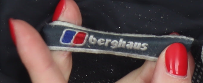 Berghaus Men's Black 3XL Hooded Nylon Waterproof Rain Jacket