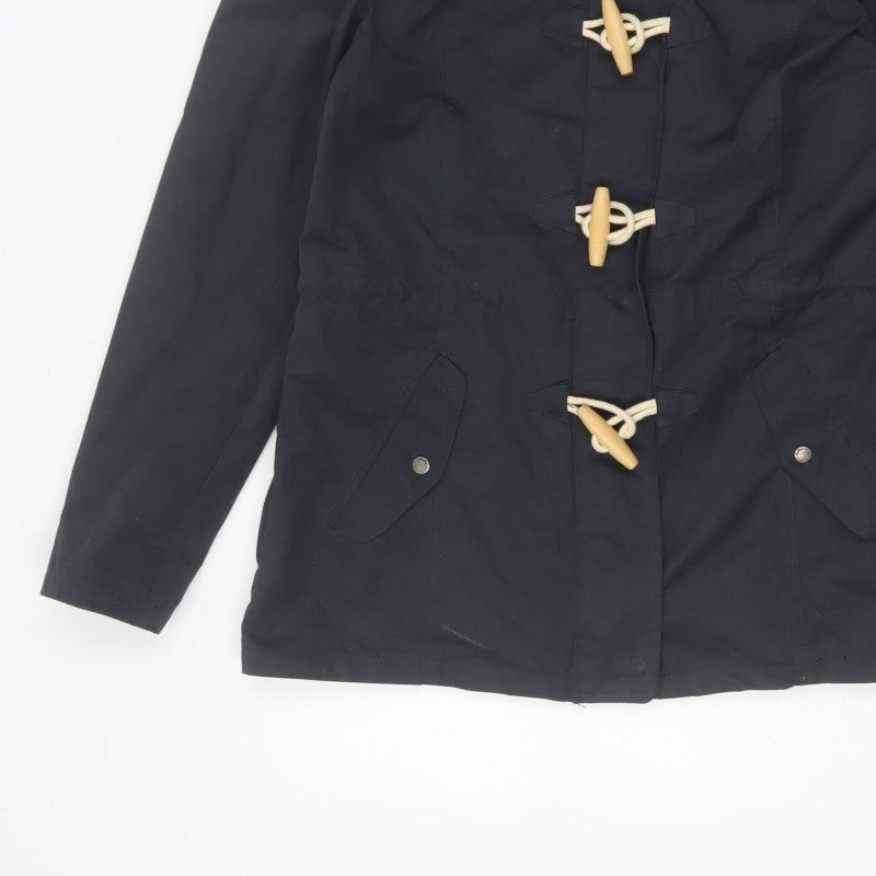 Fat Face Women’s Blue UK 10 Hooded Duffle Parka Jacket