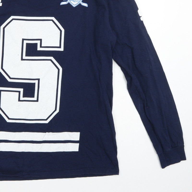 Additional view of SZA TDE Blue Large Long Sleeve Graphic Sweatshirt Music Logo