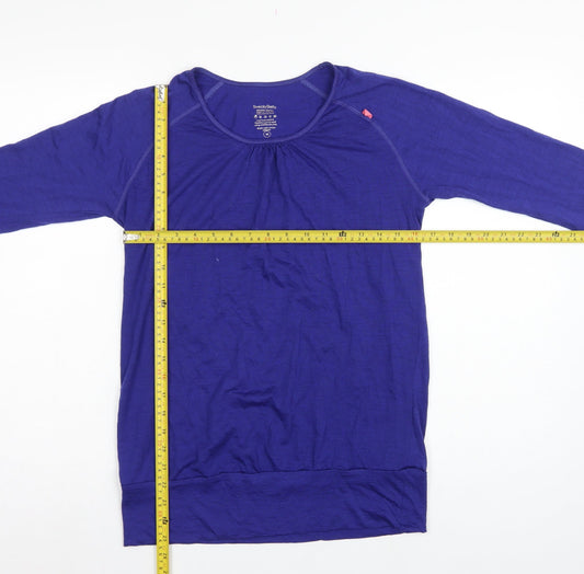 Sweaty Betty Women’s Blue M Merino Wool Long Sleeve Athletic Top