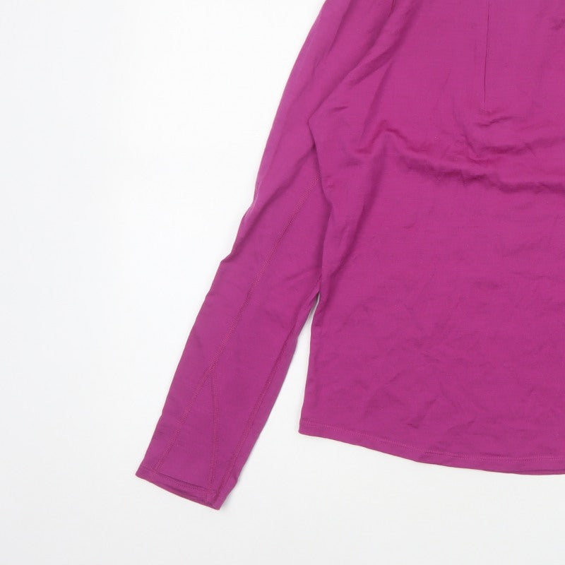 Rohan Women’s Purple UK 10 Merino 200 1/4 Zip Activewear Top