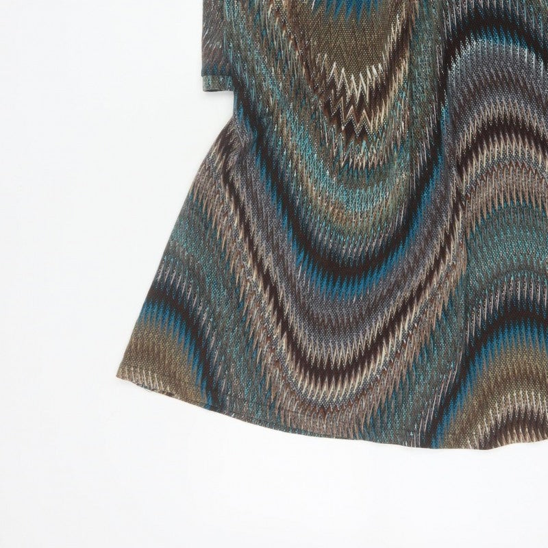 Autonomy Women Multicoloured UK 18 Geometric Jacket Dress 3/4 Sleeve