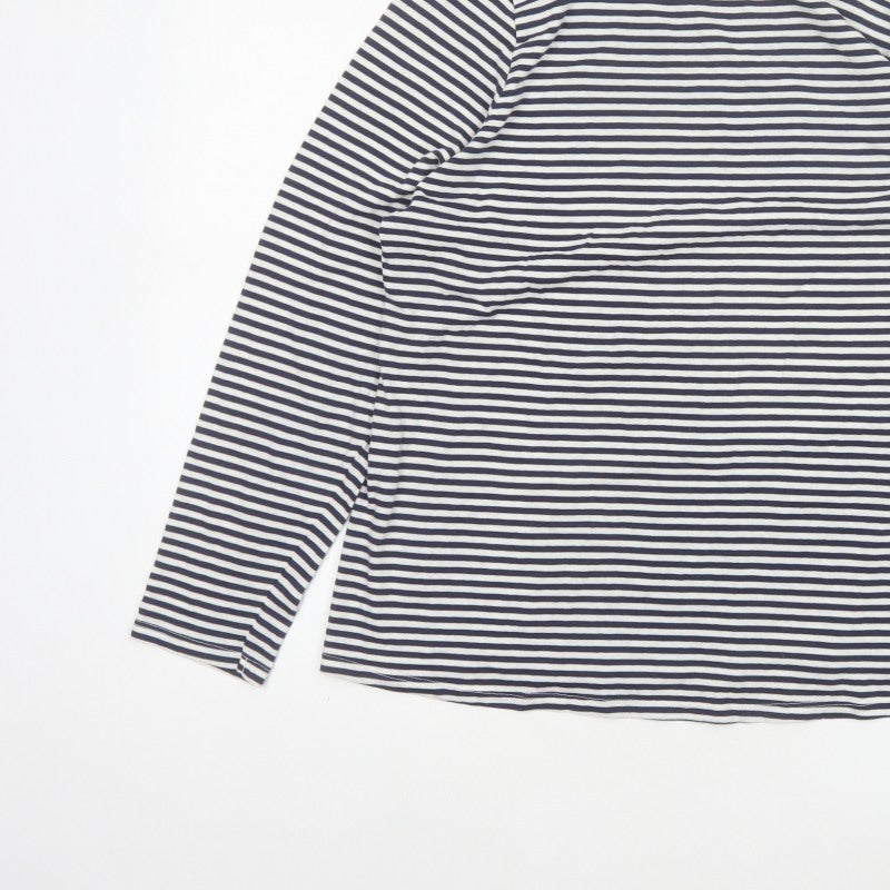 Joules Women Multicoloured UK 16 Striped Boat Neck Long Sleeve Jersey Top
