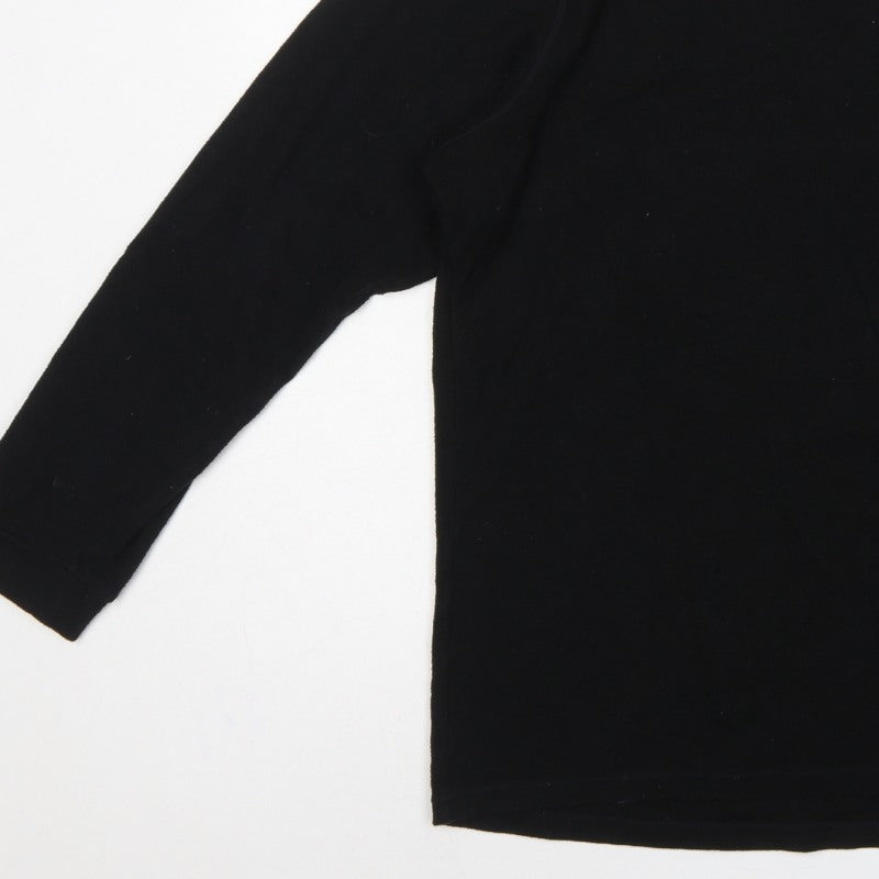 UNIQLO Men’s Black XL HEATTECH Thermal Long Sleeve Crew Neck T-Shirt