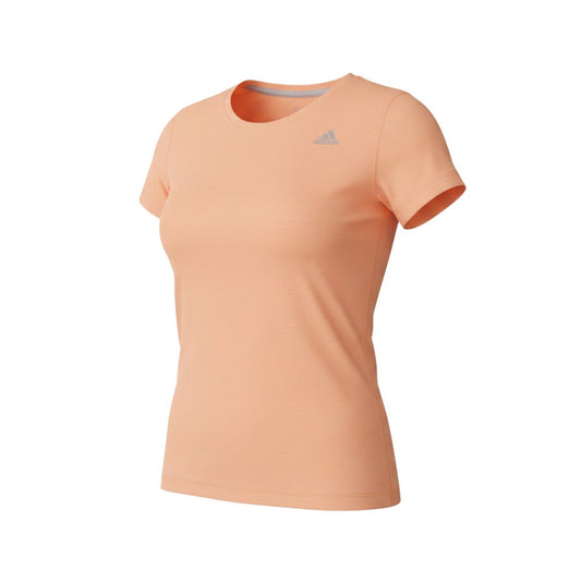 Additional view of Adidas women’s orange climalite prime tee m moisture wicking t-shirt