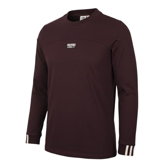 Additional view of Adidas Brown Long Sleeve women’s, size UK 10, cotton crew neck active top