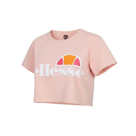 Additional view of Ellesse Women's Beige Cropped Logo T-Shirt, size 8