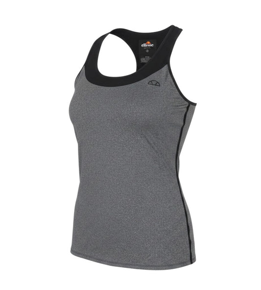 Additional view of Ellesse women’s grey polyester basic t-shirt, size UK 14, scoop neck pullover - logo