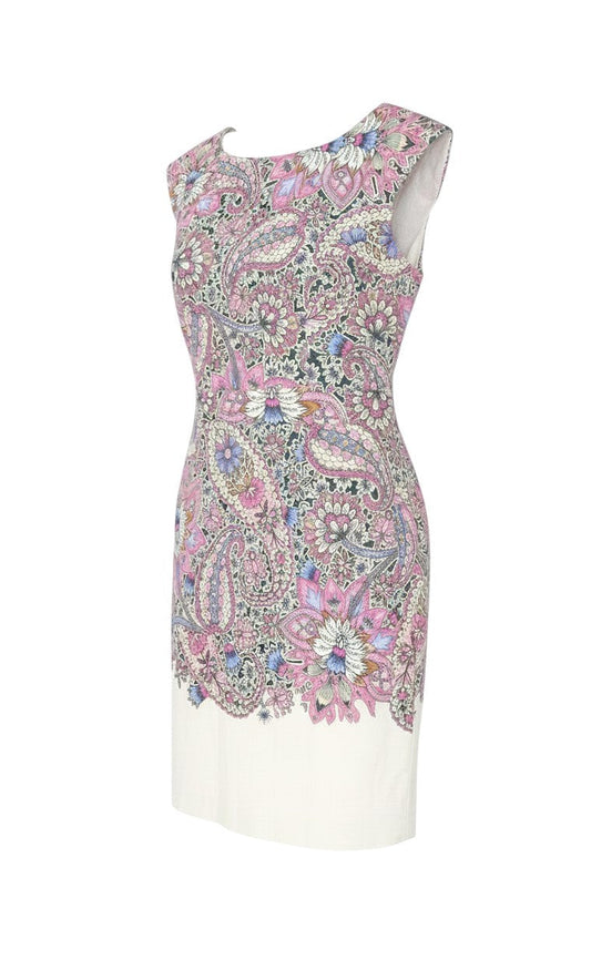 Additional view of French Connection Women Multicoloured UK 10 Paisley Sheath Dress