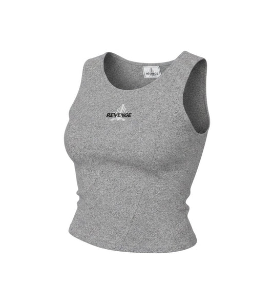 Additional view of Revenge Grey unisex tank top m - breathable activewear