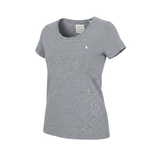Womens UK Size 6 Jack Wills Grey Gym & Training T-Shirt