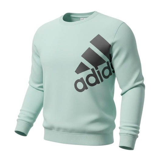 Additional view of Adidas women’s mint green long sleeve crew neck sweatshirt, size M