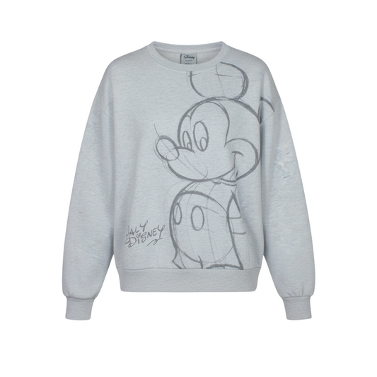 Disney Teens Grey Mickey Mouse Graphic Pullover Sweatshirt Size 10/12