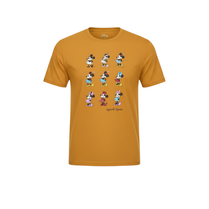 Disney Men's Orange XL Minnie Mouse Graphic Cotton T-Shirt