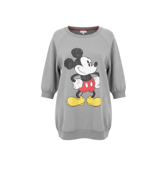 Disney Store Women's Grey Mickey Mouse Pullover Sweatshirt M
