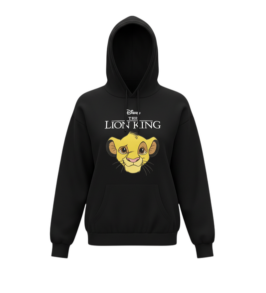 Disney The Lion King Black Hoodie Women M Pullover Cotton Blend