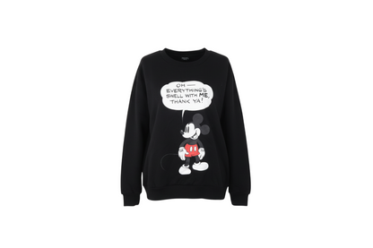 Pep&Co Disney Mickey Mouse Women's Black L Pullover Graphic Sweatshirt