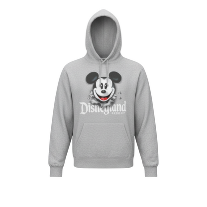 Disneyland Resort by Hanes Grey Mickey Mouse Hoodie Women's Small