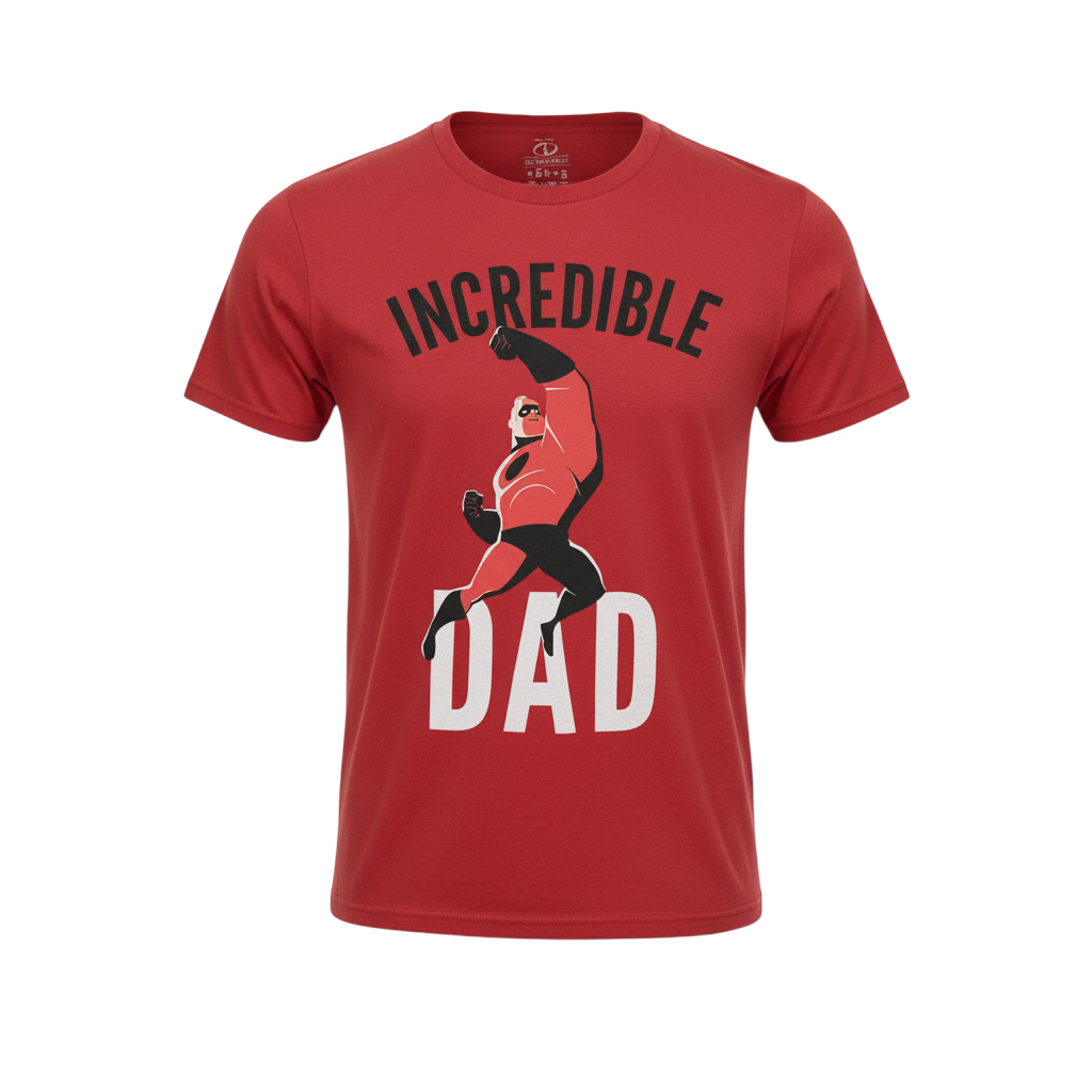Disney Pixar The Incredibles Red Incredible Dad T-Shirt XL Mens