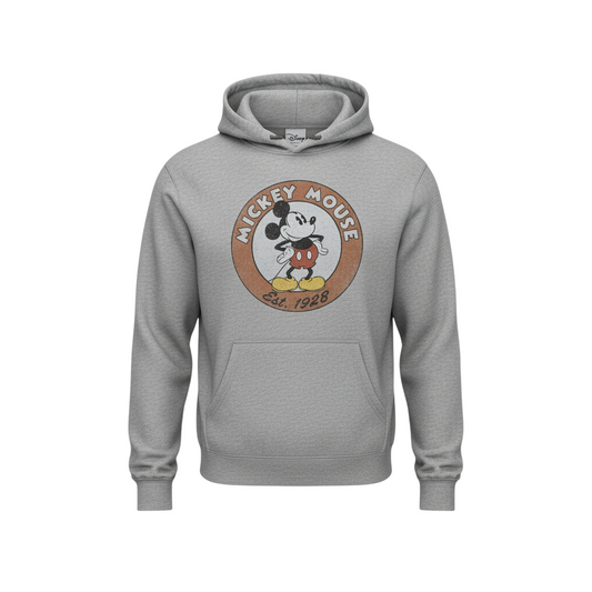 Disney Parks Women’s Grey Mickey Mouse Pullover Hoodie S