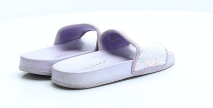Primark Girls Purple Polyester Flat UK 2 EUR 35