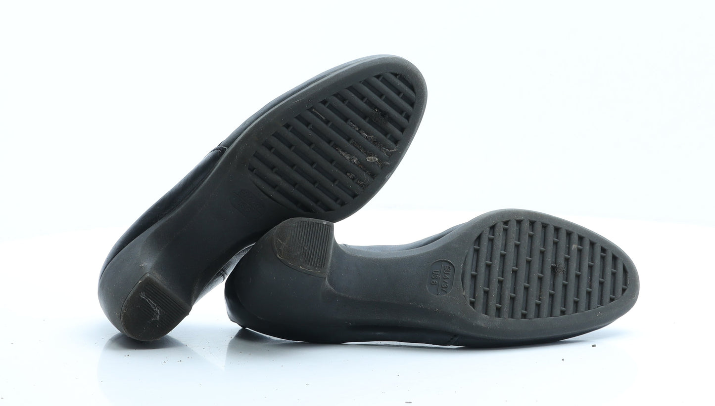 Preworn Womens Black  Polyester Court Heel UK 4 EUR 37 US 6