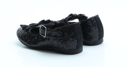 Primark Girls Black Polyester Ballet Flat UK 6 EUR 23