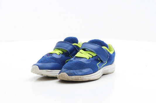 George Boys Blue Polyester Trainer UK 5 EUR 22 - Lace up