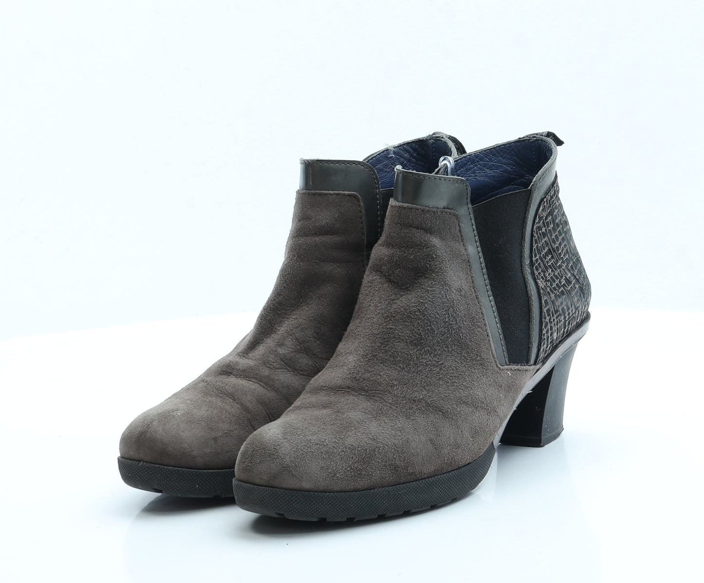 Preworn Womens Brown Faux Suede Chelsea Boot UK 4 EUR 37