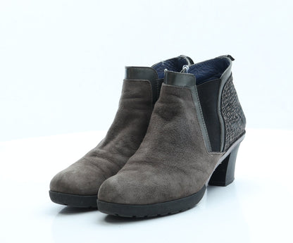 Preworn Womens Brown Faux Suede Chelsea Boot UK 4 EUR 37