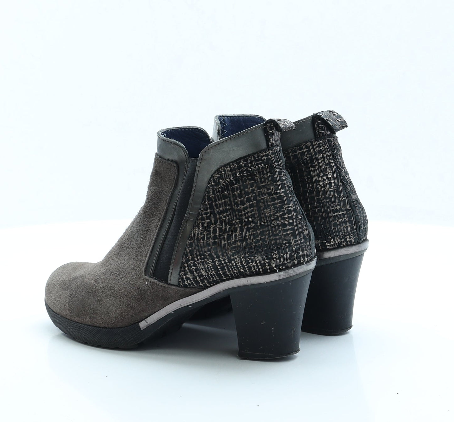 Preworn Womens Brown Faux Suede Chelsea Boot UK 4 EUR 37