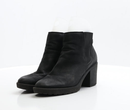 F&F Womens Black Polyester Chelsea Boot UK 6.5 EUR 40