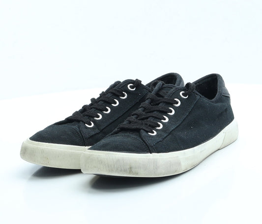 F&F Womens Black Fabric Trainer UK 6.5