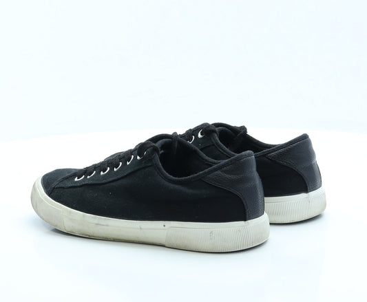 F&F Womens Black Fabric Trainer UK 6.5