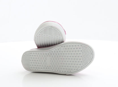 Preworn Girls Pink Fabric Trainer UK 1 EUR 32.5