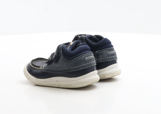 F&F Boys Blue Polyester Trainer Boot UK 5.5